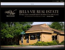 Tablet Screenshot of bellavierealestate.com
